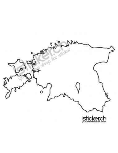 Länder & Wappen Landkarte Estland
