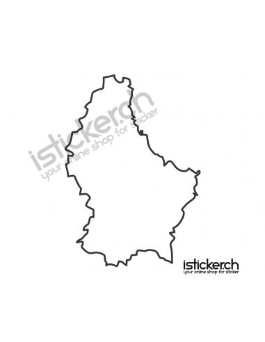 Länder & Wappen Landkarte Luxemburg
