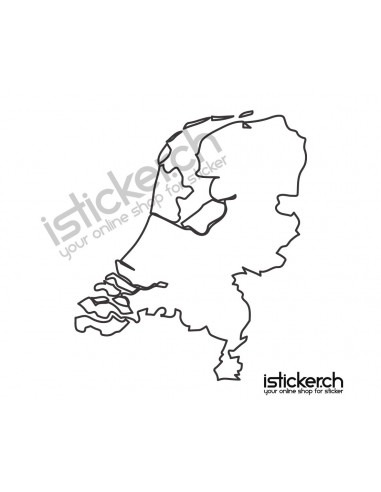 Länder & Wappen Landkarte Niederlande