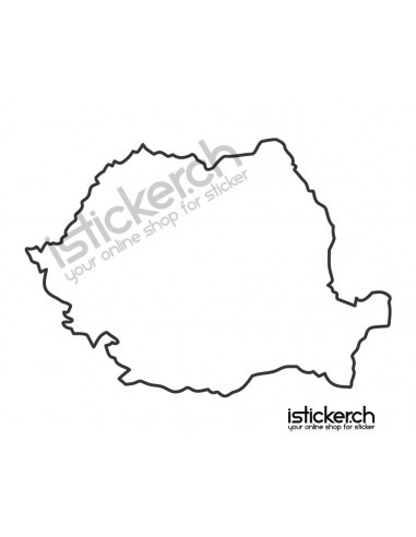 Länder & Wappen Landkarte Rumänien