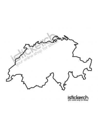 Länder & Wappen Landkarte Schweiz