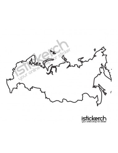 Länder & Wappen Landkarte Russland
