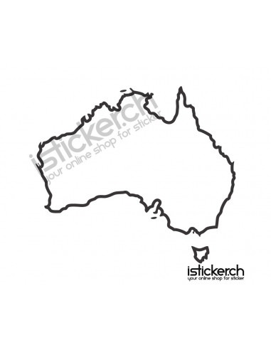 Länder & Wappen Landkarte Australien